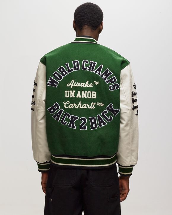 ひし型 AwakeNY×CarharttWIP Teddy Jacket green L | www.chezmoiny.com