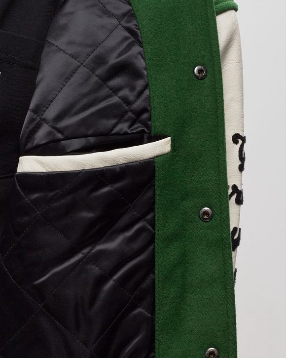 Awake AWAKE NY X CARHARTT WIP TEDDY JACKET Green/White - DARK GREEN/IVORY