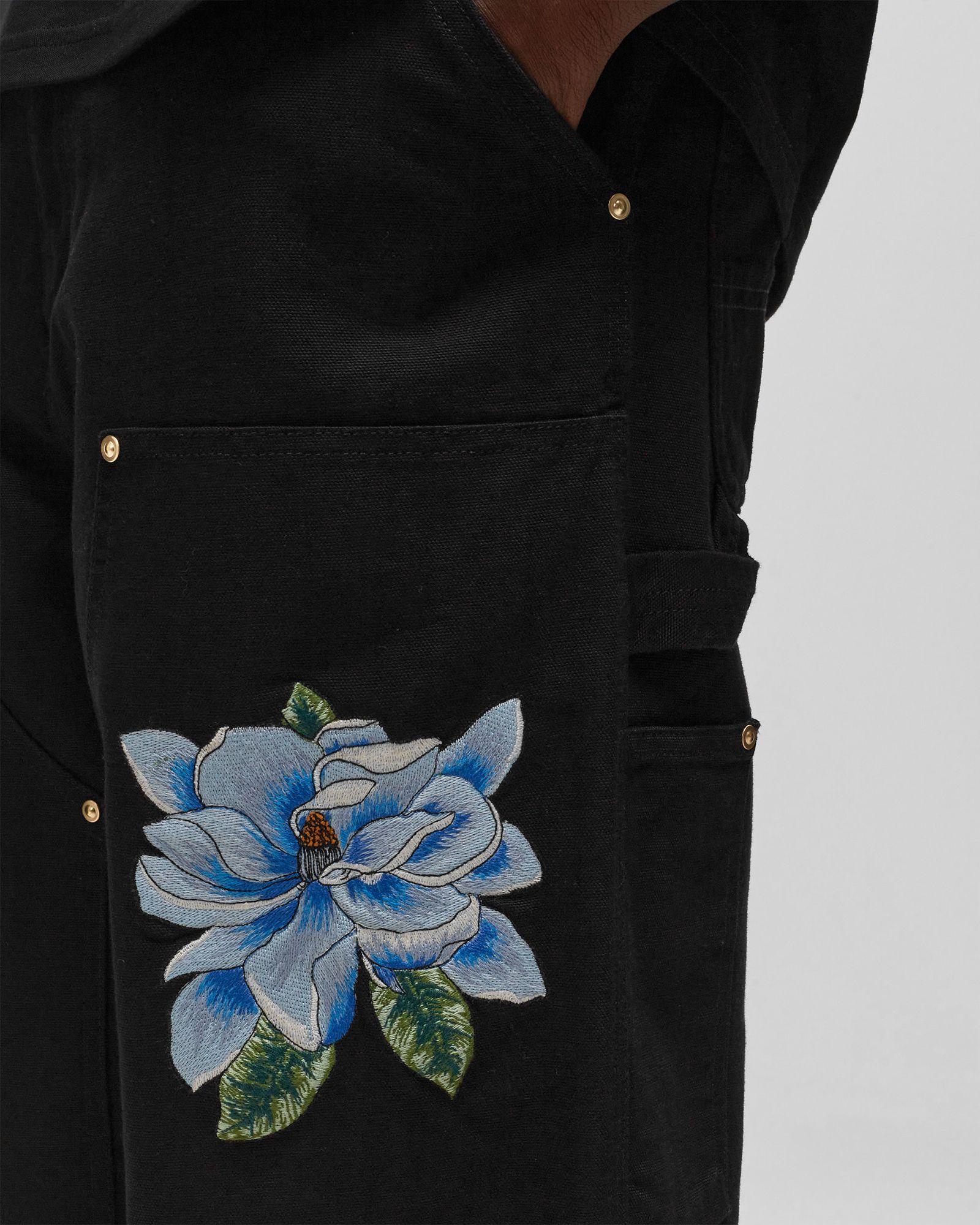 Awake AWAKE NY X CARHARTT WIP DOUBLE KNEE PANT Black | BSTN Store