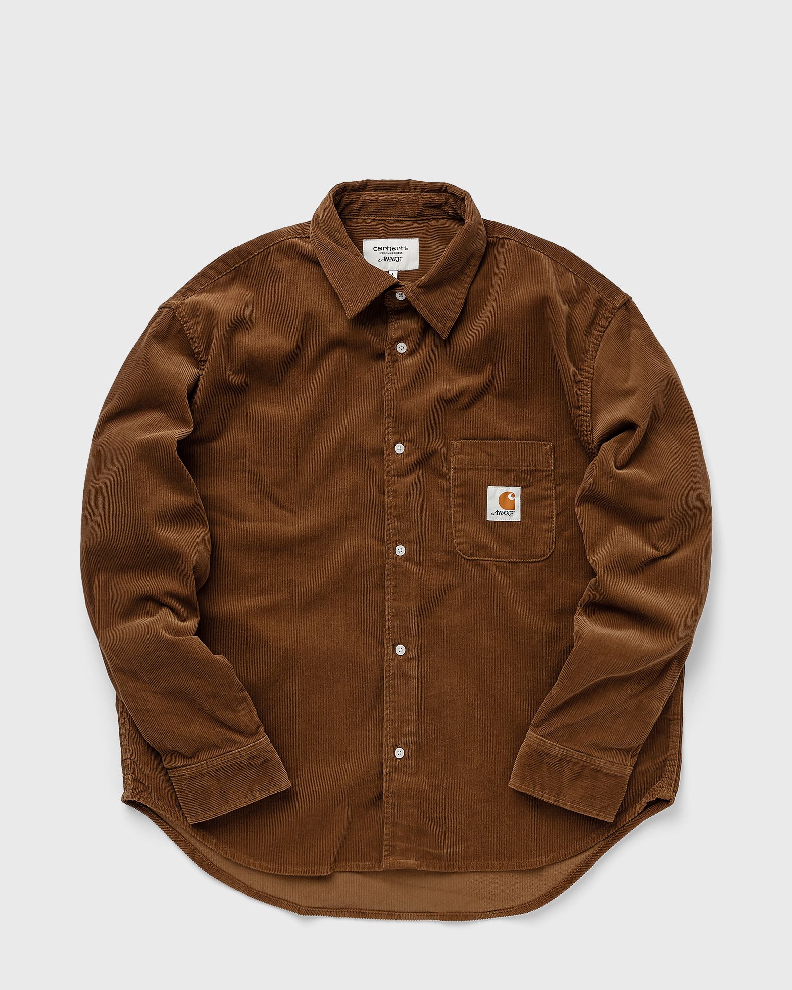 Awake AWAKE NY X CARHARTT WIP COLLARED SHIRT Brown | BSTN Store