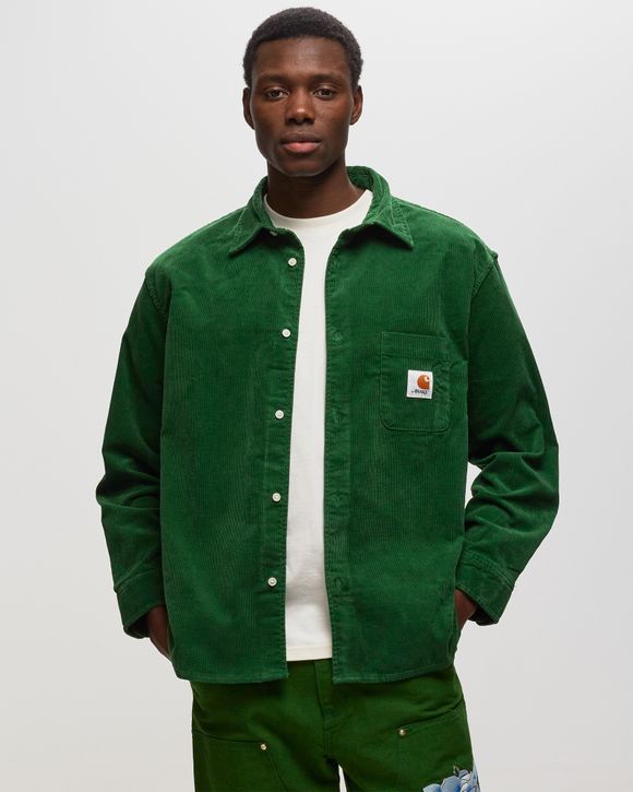 AWAKE NY X CARHARTT WIP COLLARED SHIRT - DARK GREEN