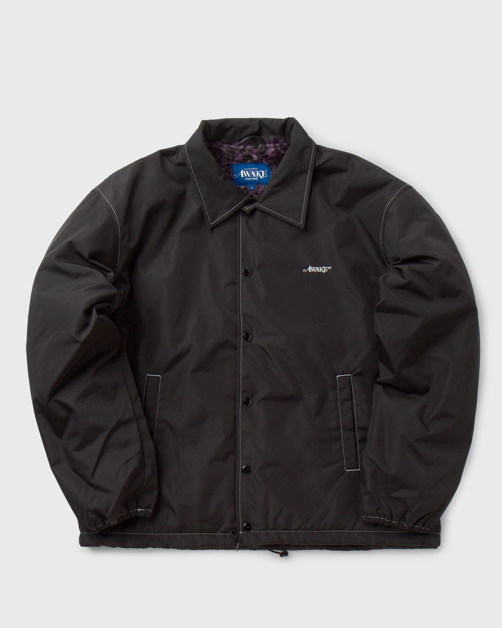 FAUX FUR LEOPARD LINED COACHES JACKET