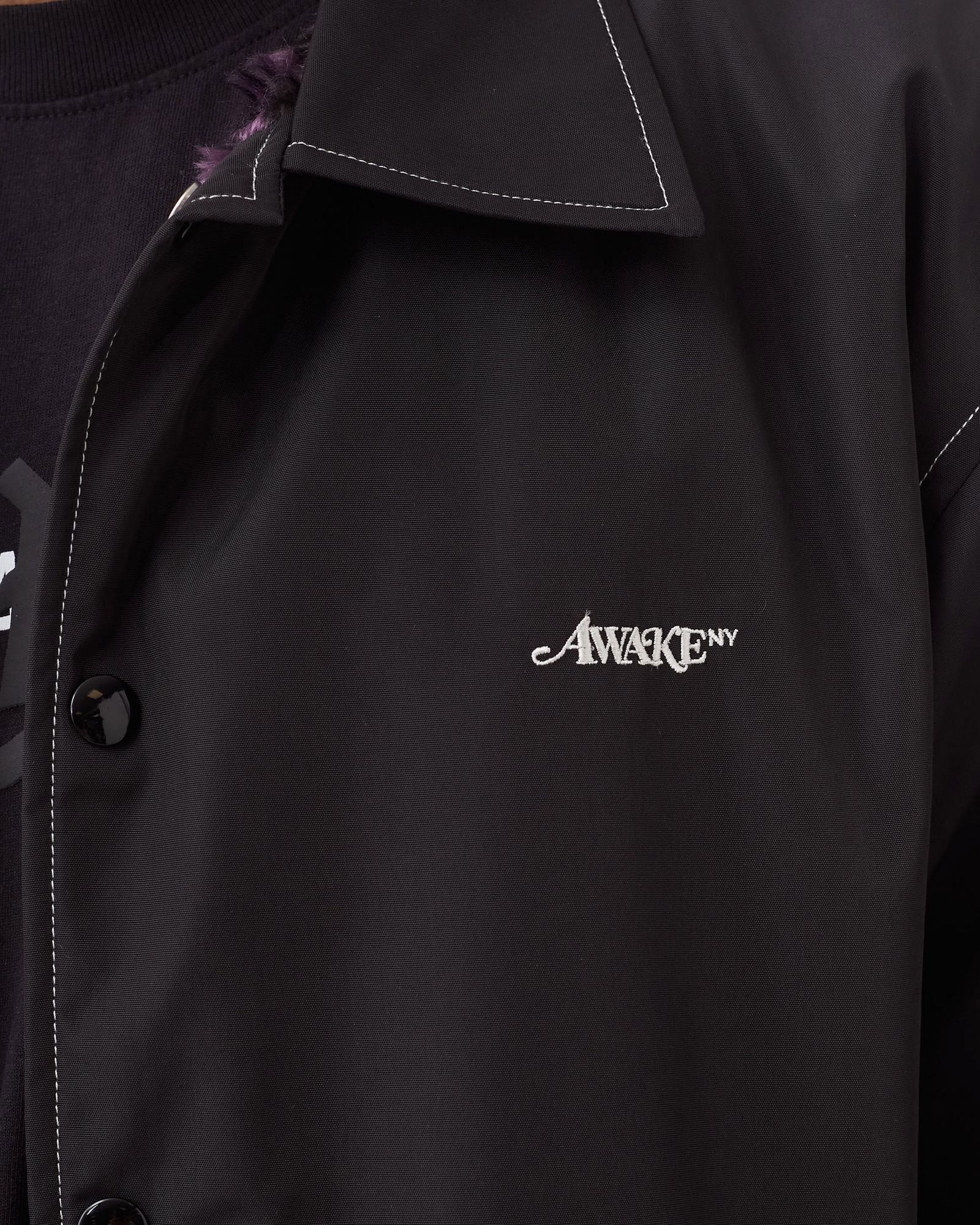 FAUX FUR LEOPARD LINED COACHES JACKET