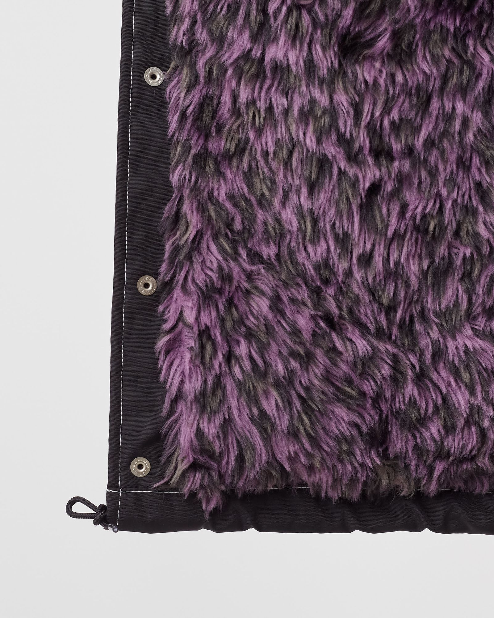 FAUX FUR LEOPARD LINED COACHES JACKET