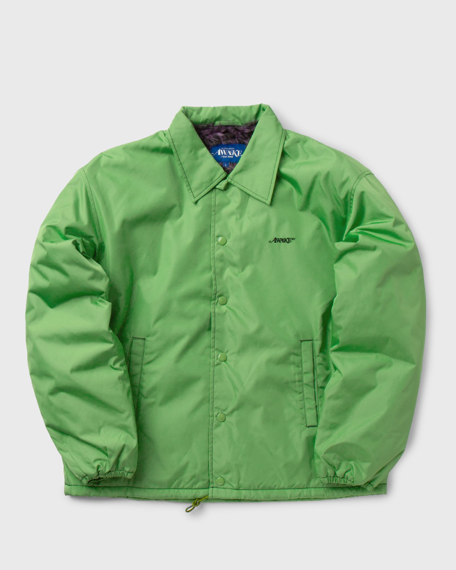 FAUX FUR LEOPARD LINED COACHES JACKET