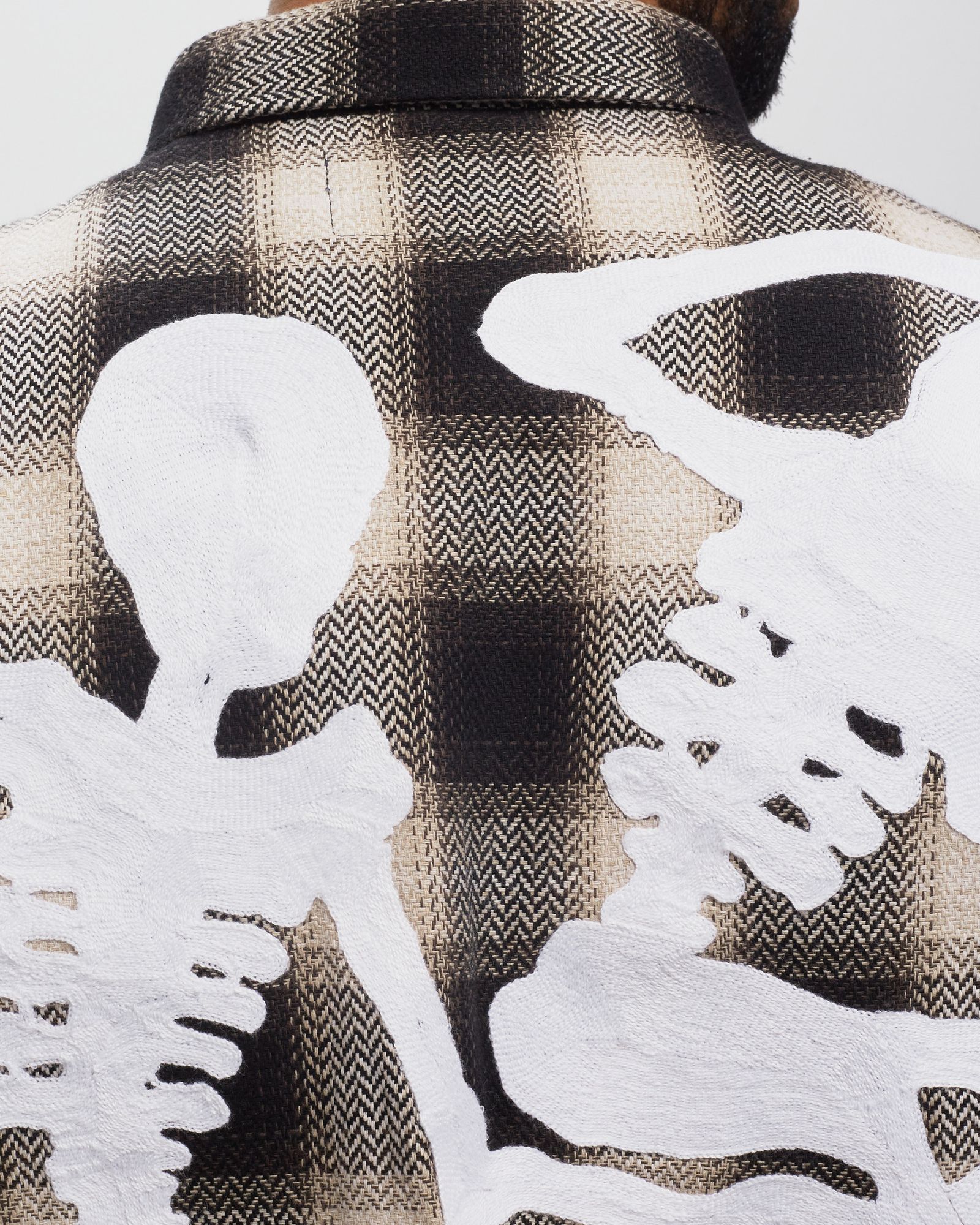 END AND BEGINNING EMBROIDERED FLANNEL