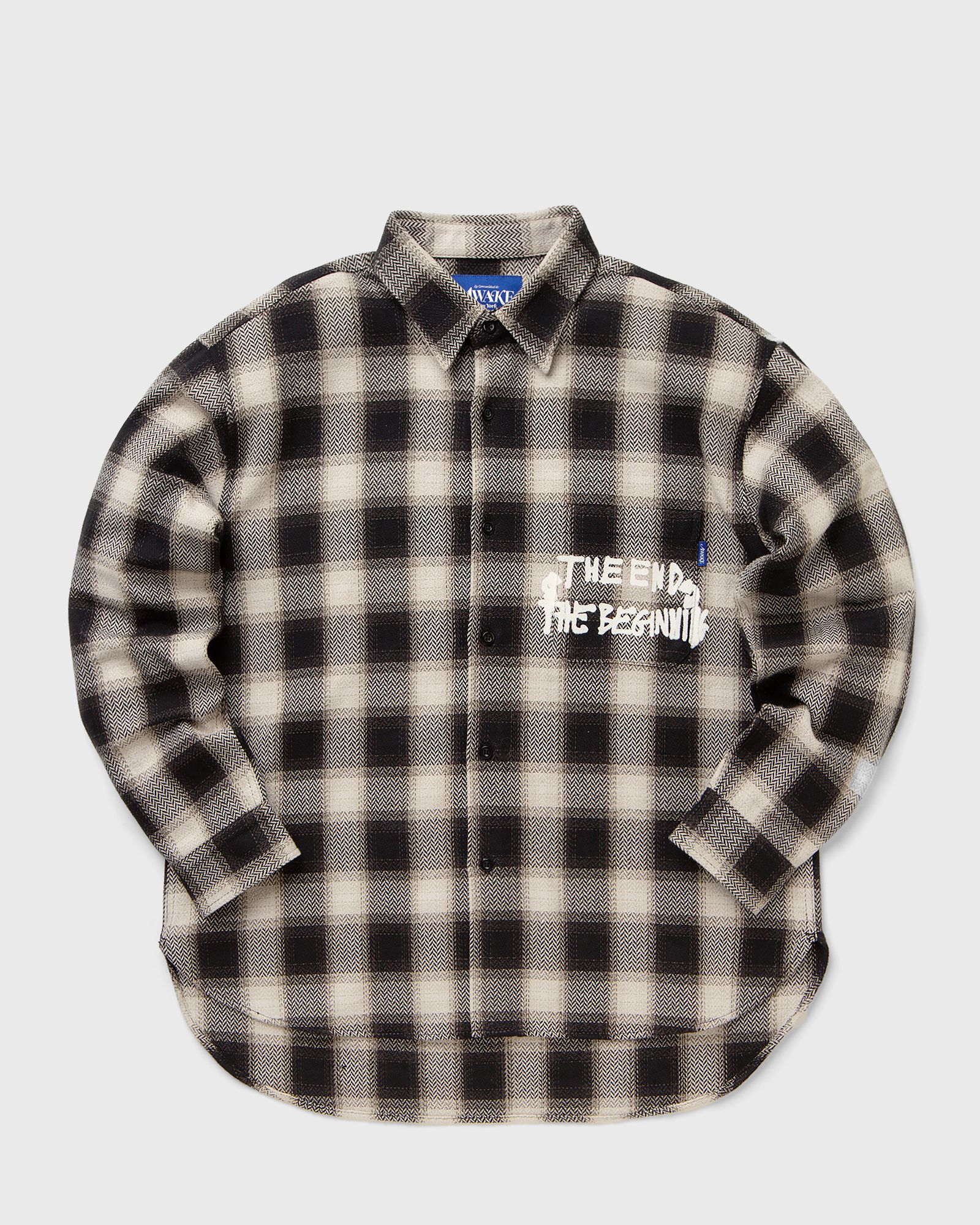 END AND BEGINNING EMBROIDERED FLANNEL