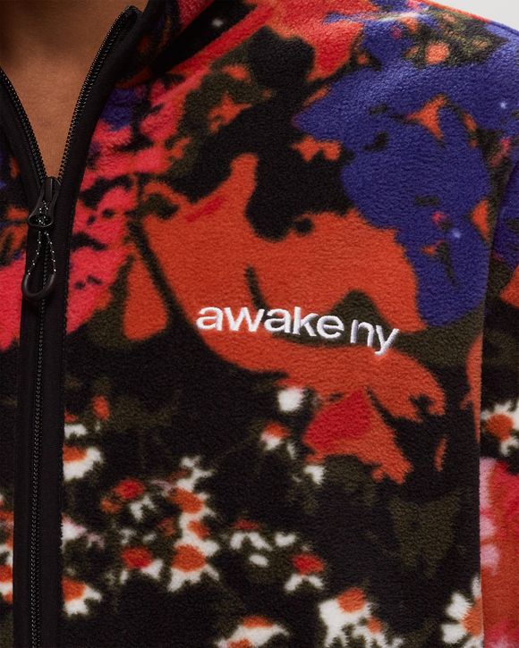 FLEECE FLORAL JACKET