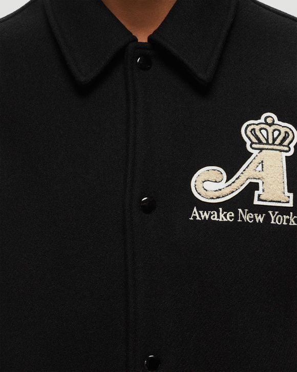 Crown Embroidered Varsity Jacket – Awake NY