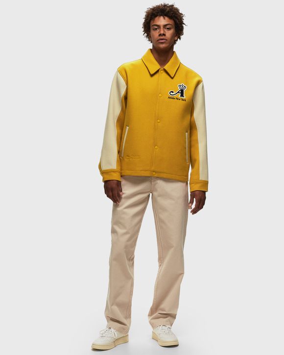 Awake NY - Crown Varsity Jacket - Saffron, Yellow / SM | Feature