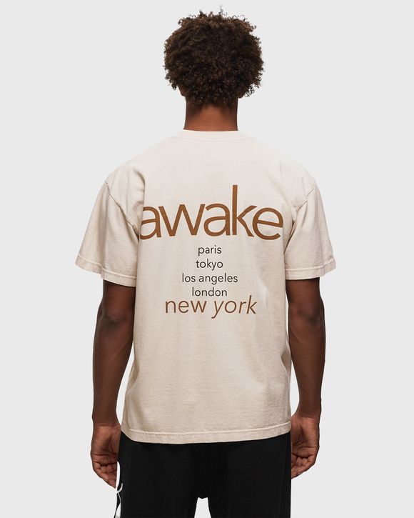 Tシャツ・カットソー AWAKE NY FW23 T-SHIRT WITH LOGO (TS002_NATURAL) Awake NY City T-Shirt Natural | END. (KR)