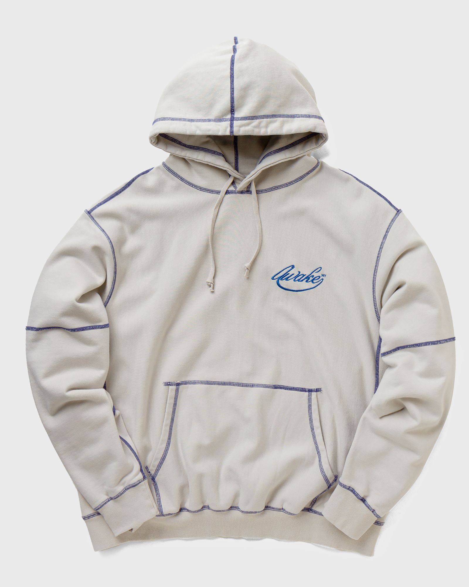 Contrast Stitch Script Logo Hoodie