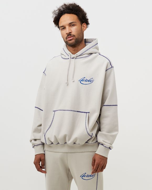 Contrast Stitch Script Logo Hoodie