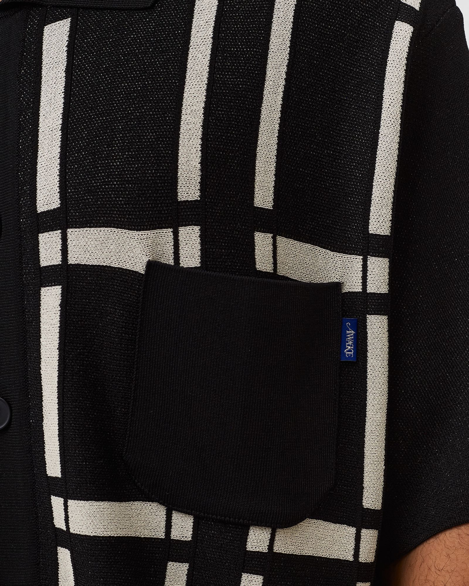 Windowpane Short Sleeve Cardigan