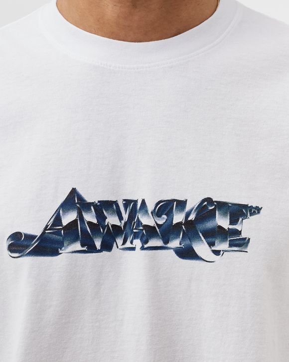 Awake Chrome Logo Tee White - WHITE