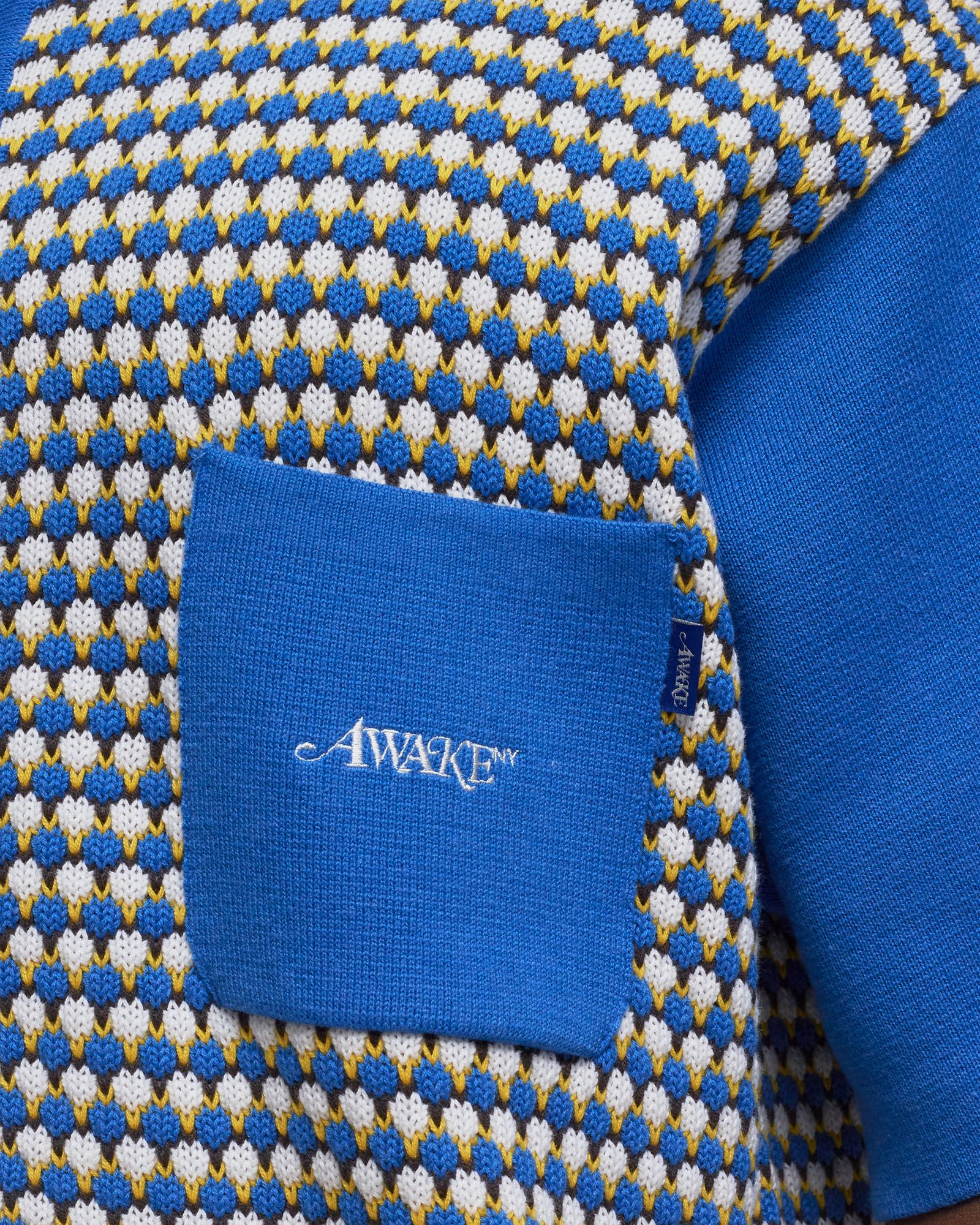 KNIT CROCHET SHORT SLEEVE BUTTON DOWN