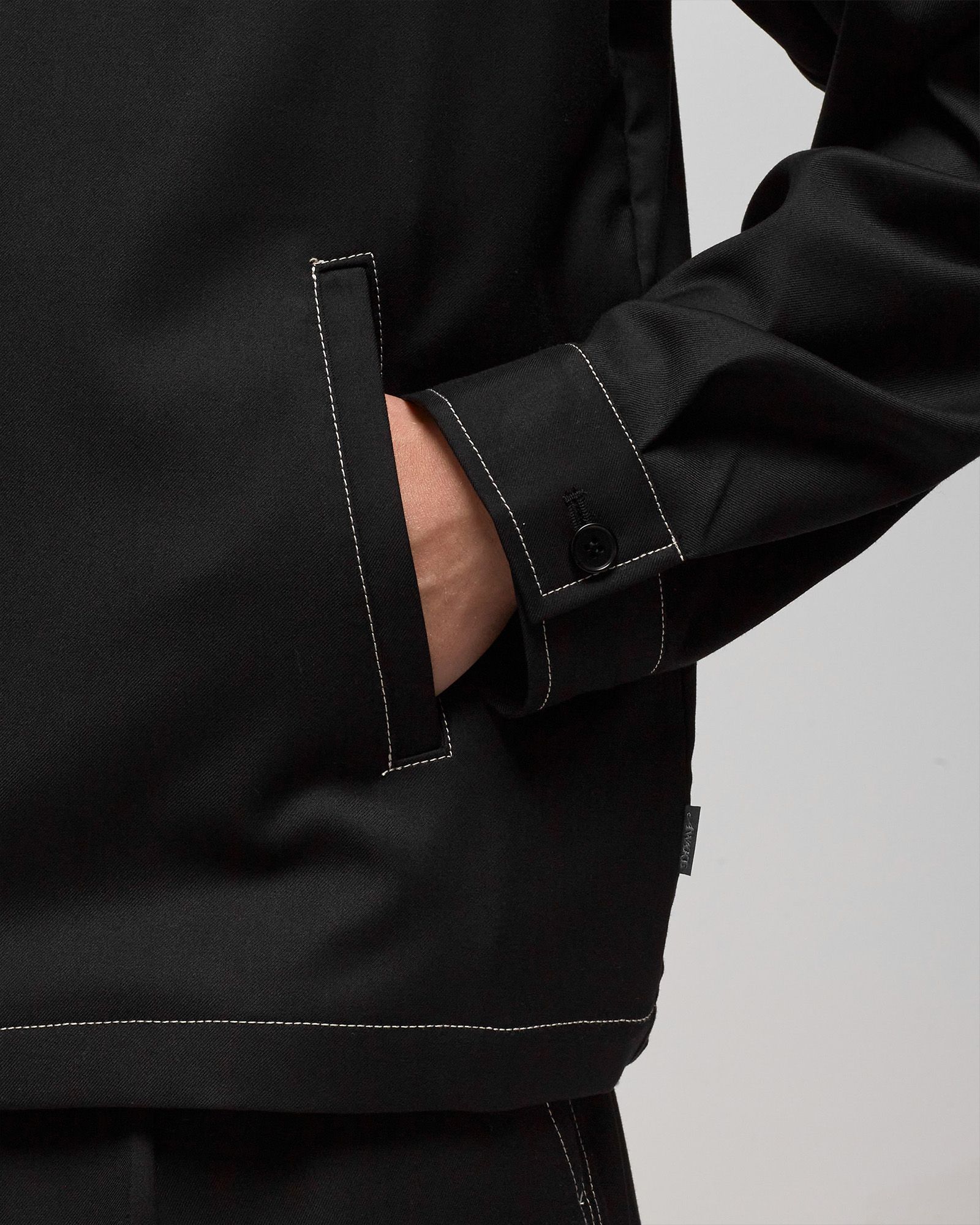 LIGHTWEIGHT WOOL HARRINGTON JACKET