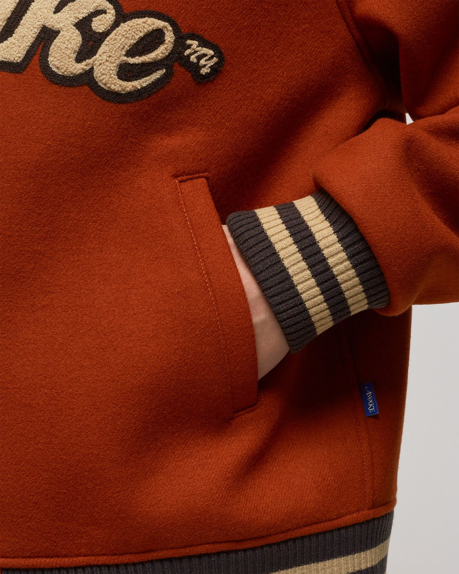 MELTON WOOL CHENILLE LOGO VARSITY JACKET