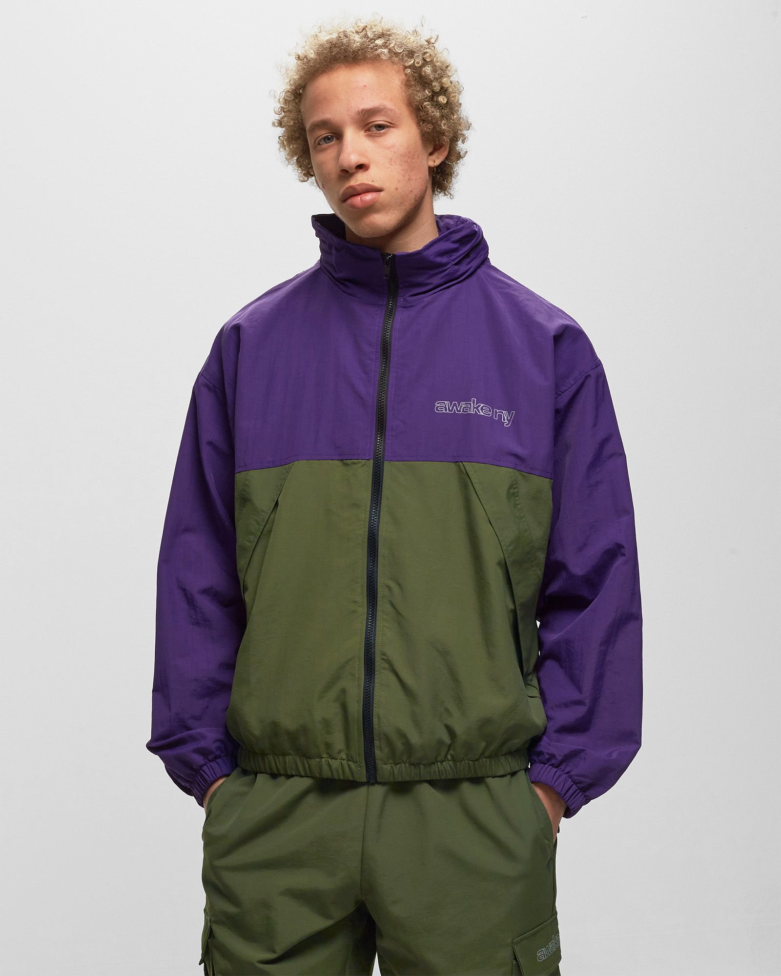 3M LOGO PRINTED NYLON ZIP UP SHELL