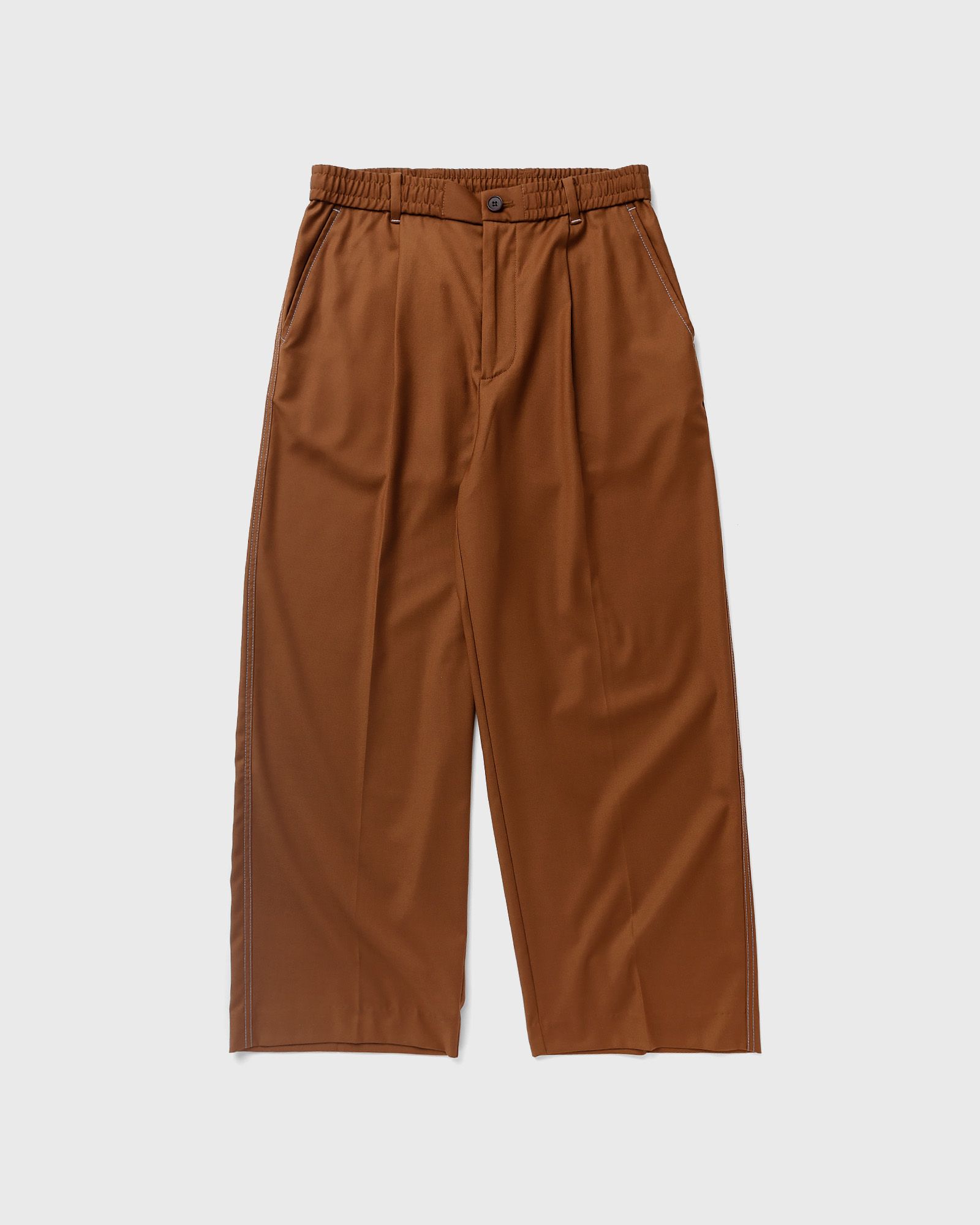 LIGHTWEIGHT WOOL ELASTICATED WOVEN PANT
