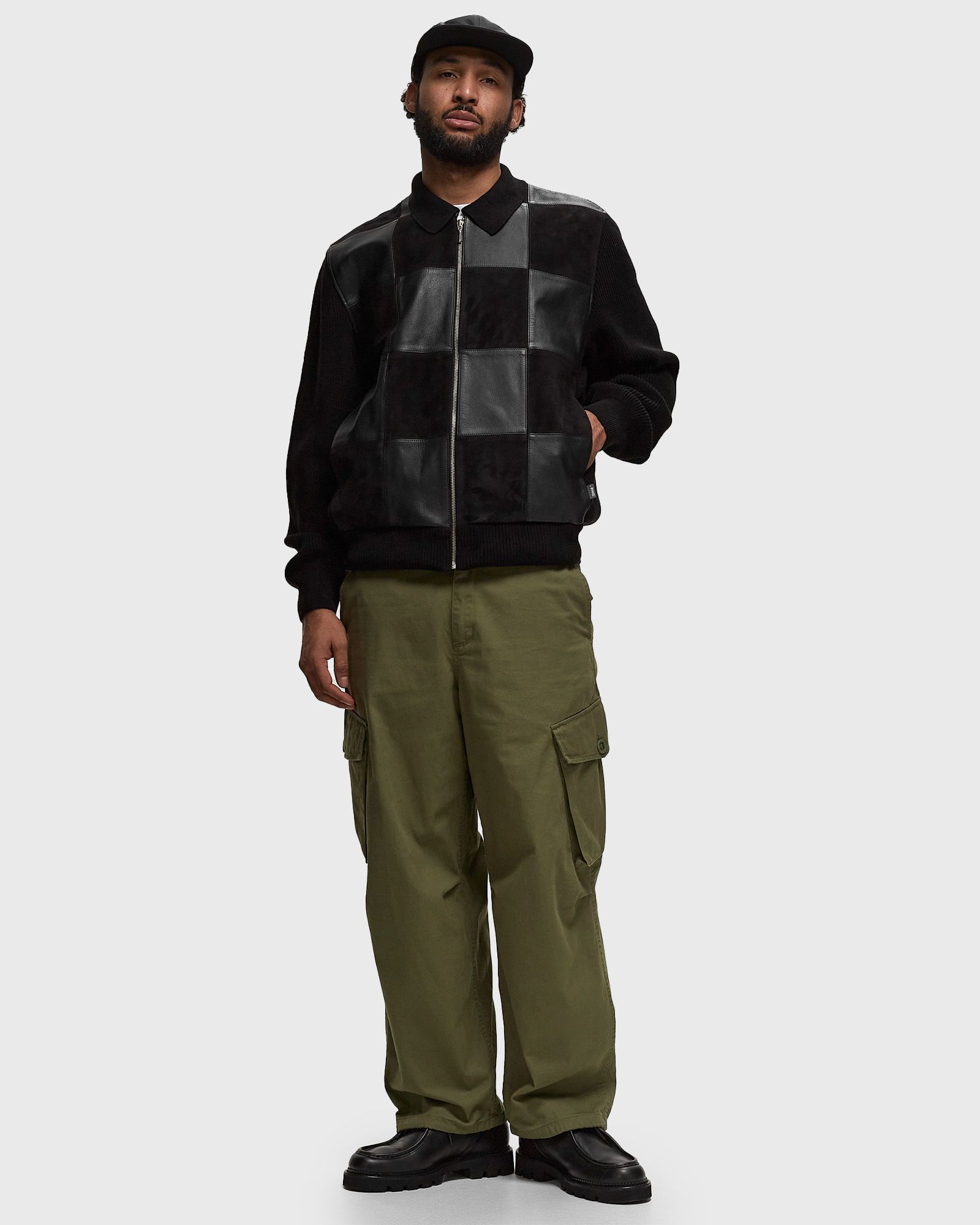 CHECKERBOARD ZIP FRONT