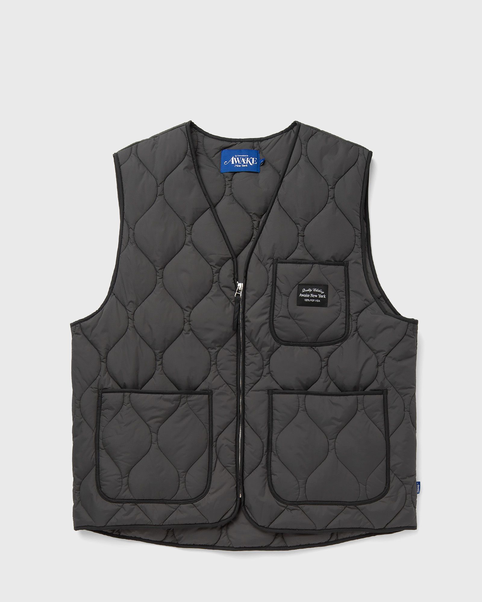 Awake - quilted vest men vests black in größe:xl