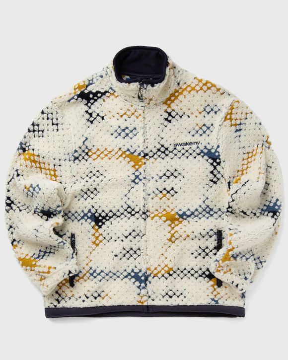 PRINTED A FLEECE ZIP JACKET