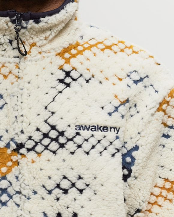PRINTED A FLEECE ZIP JACKET