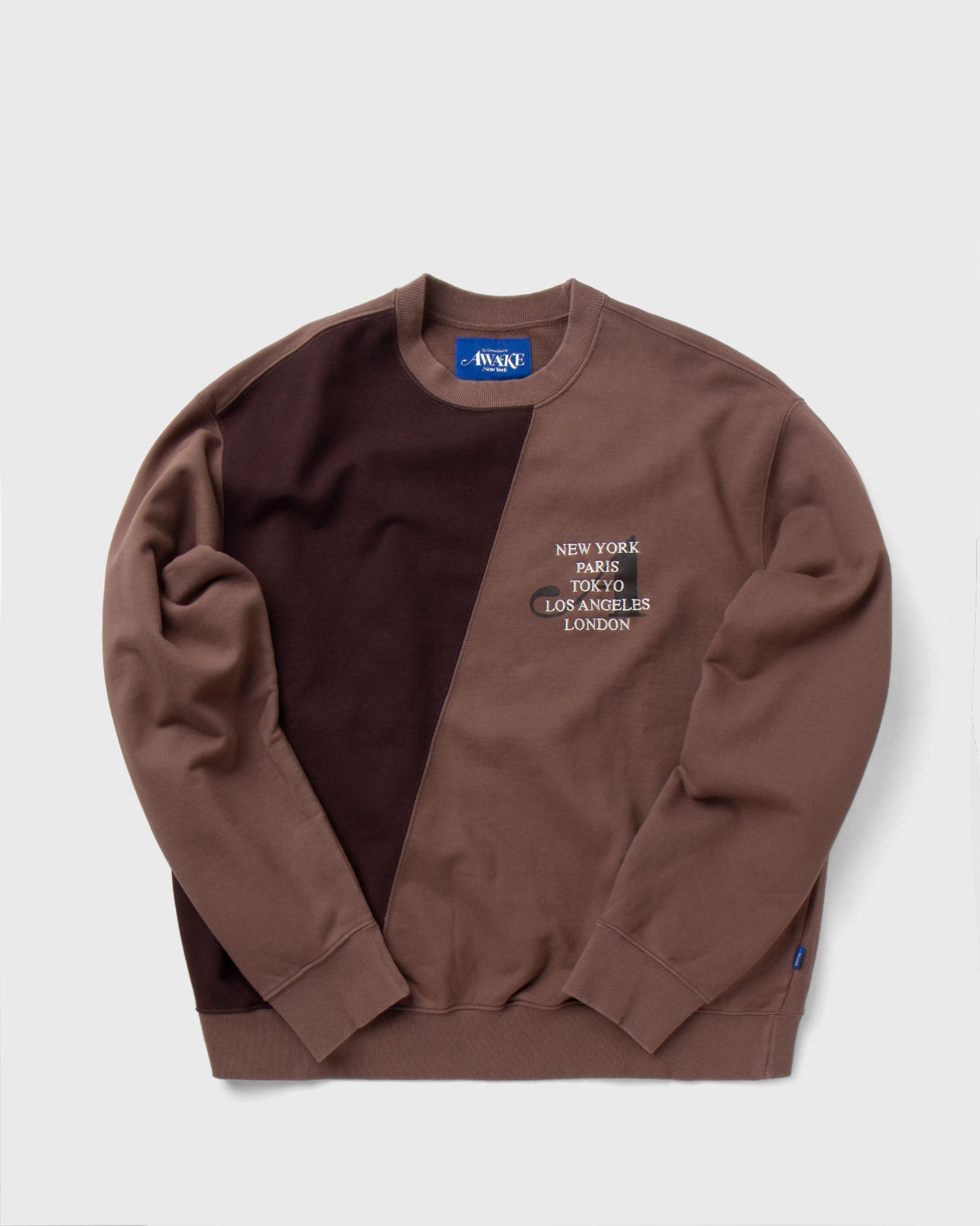 TWO-TONE SPLIT CITY CREWNECK