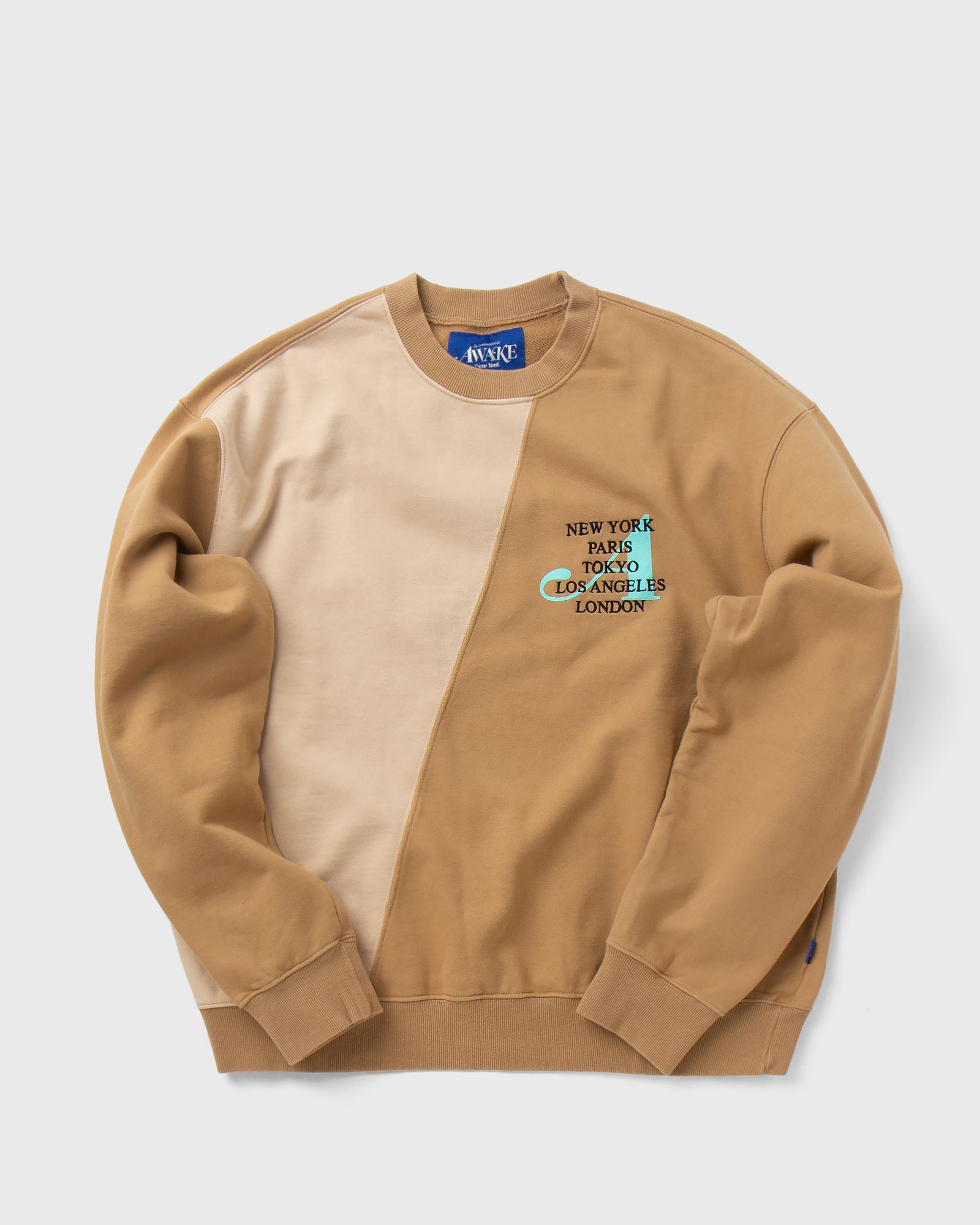 TWO-TONE SPLIT CITY CREWNECK