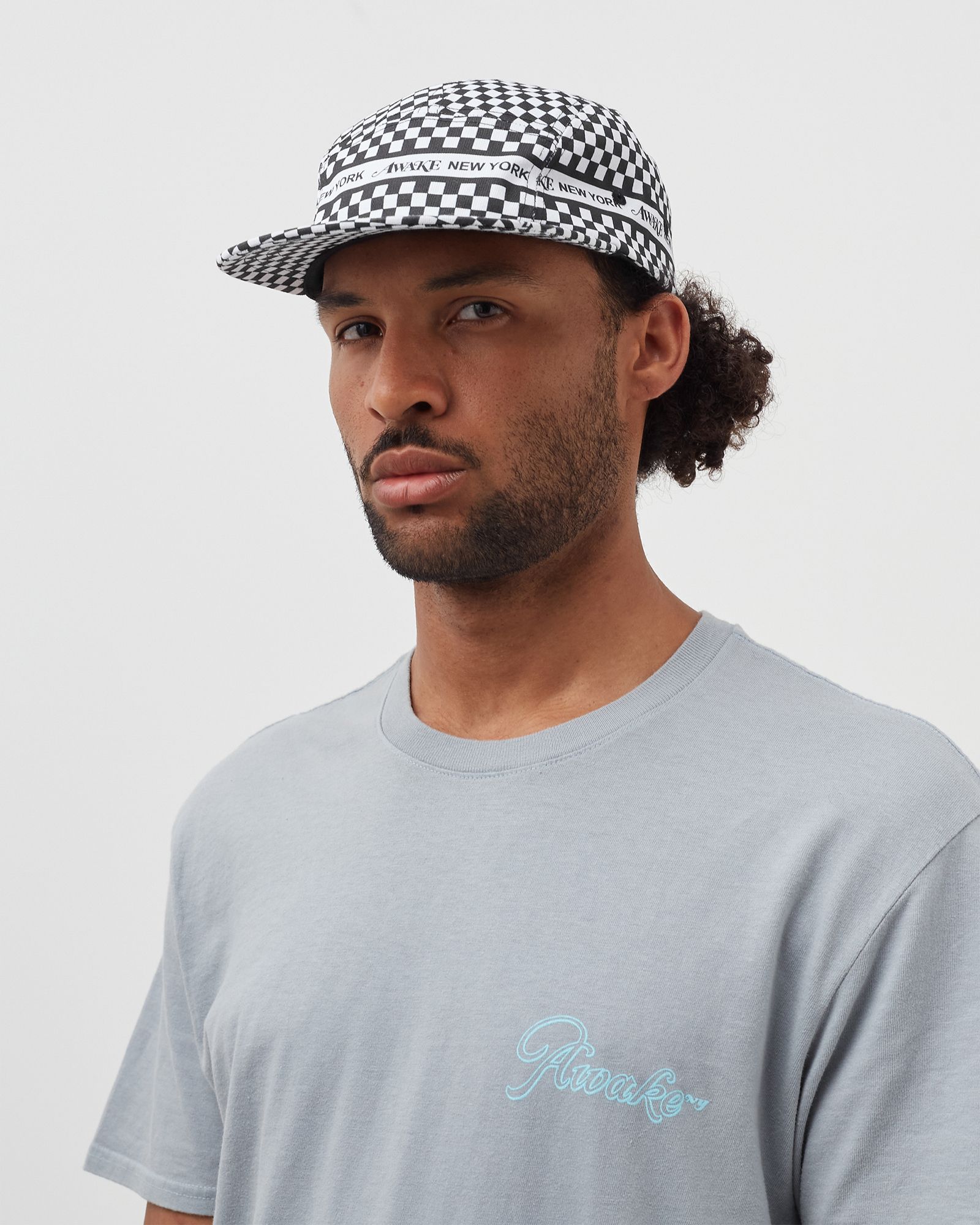 CHECKERED LOGO 5 PANEL CAP