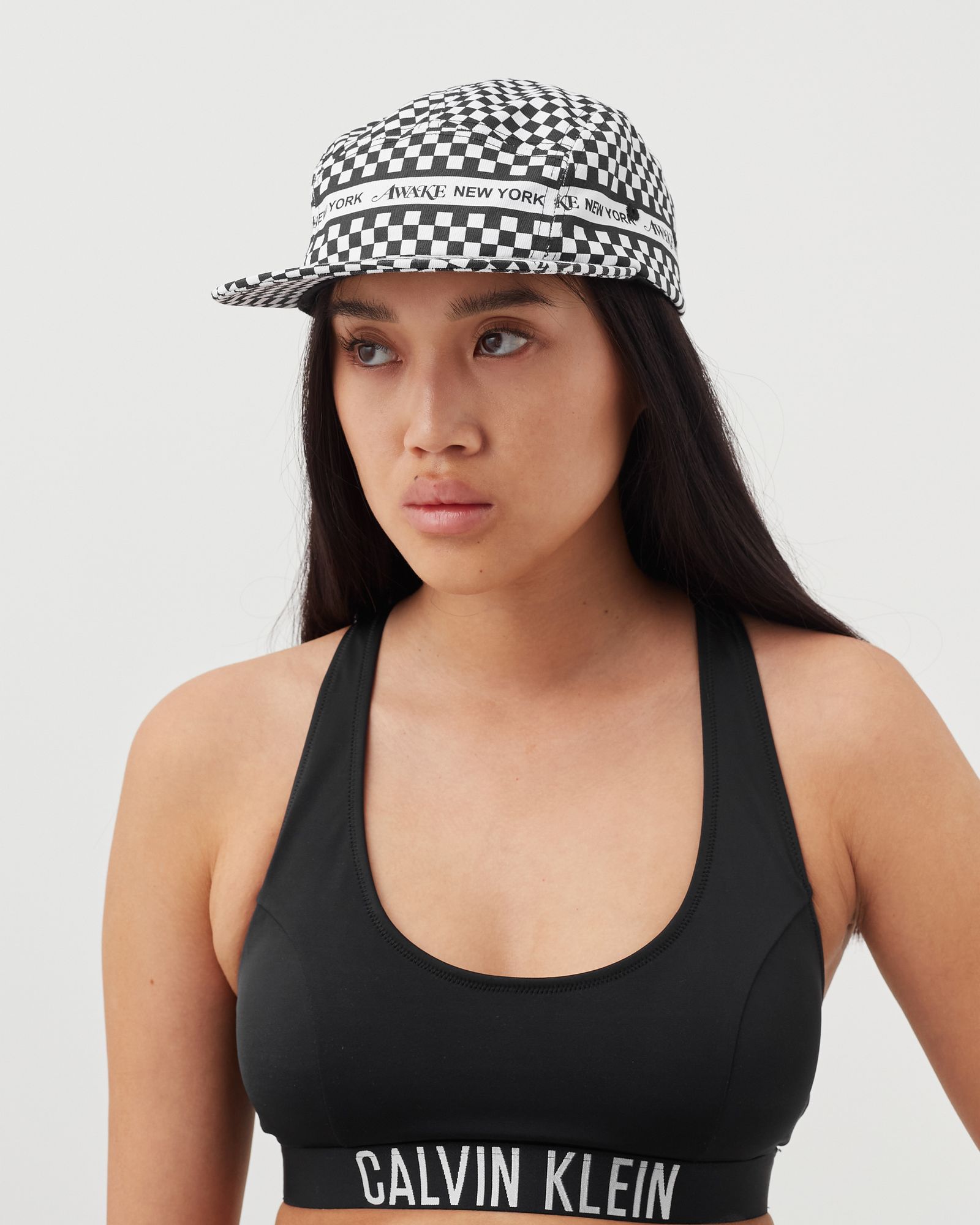 CHECKERED LOGO 5 PANEL CAP