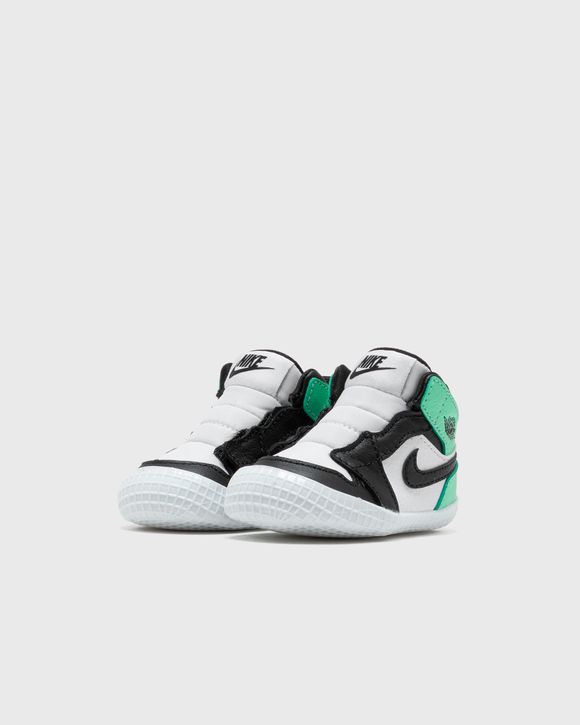 Jordan JORDAN 1 CRIB BOOTIE White - WHITE/BLACK-GREEN GLOW