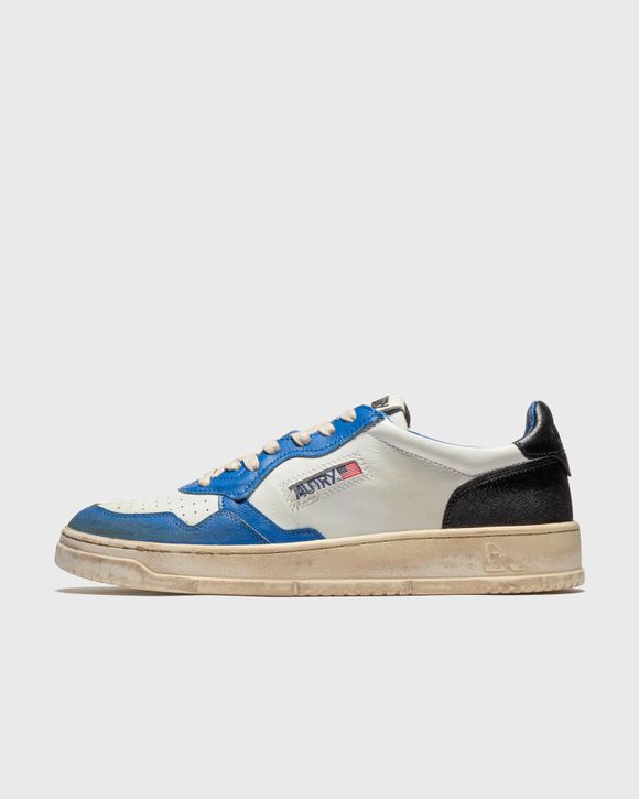 Autry Action Shoes SUPER VINTAGE LOW MAN White - LEAT/LEAT WHT/BLUE/BLK