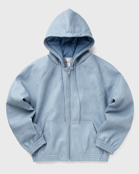 Leather hoodied Jacket