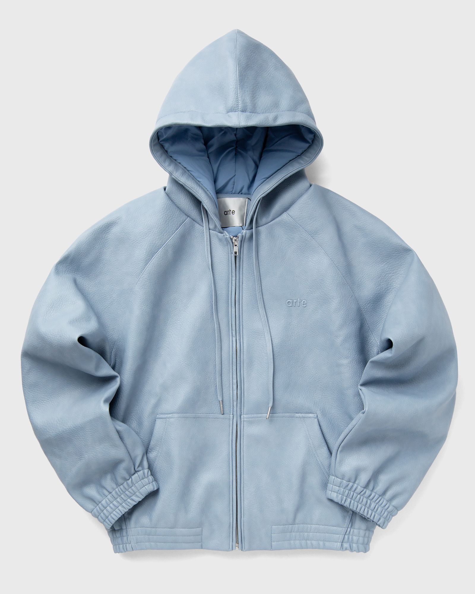 Leather hoodied Jacket