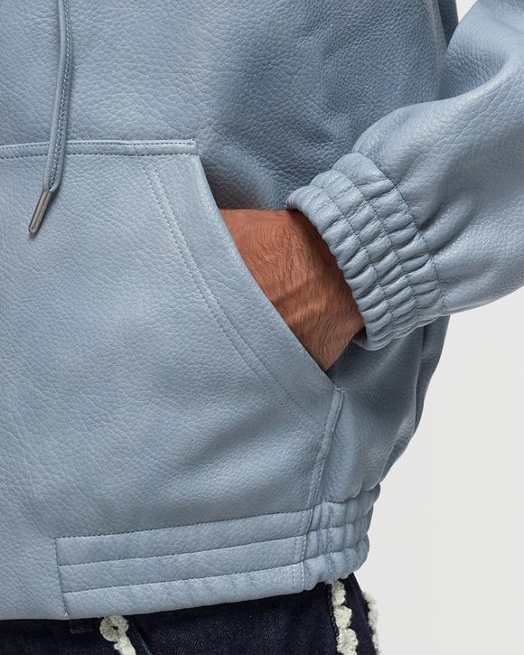 Leather hoodied Jacket