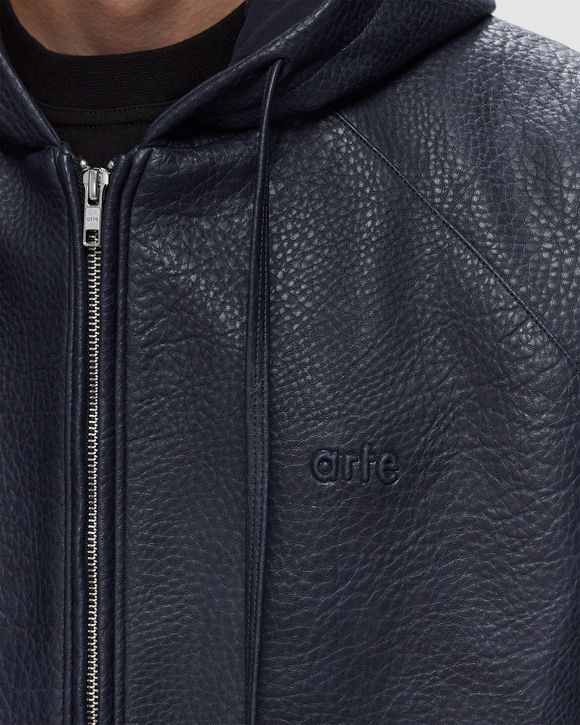 Arte Antwerp Leather hoodied Jacket Blue | BSTN Store Arte Antwerp Leather hoodied Jacket Blue | BSTN Store
