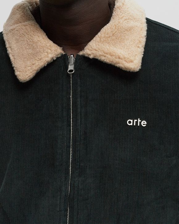 Arte Antwerp Corduroy Sherpa Jacket Green BSTN Store