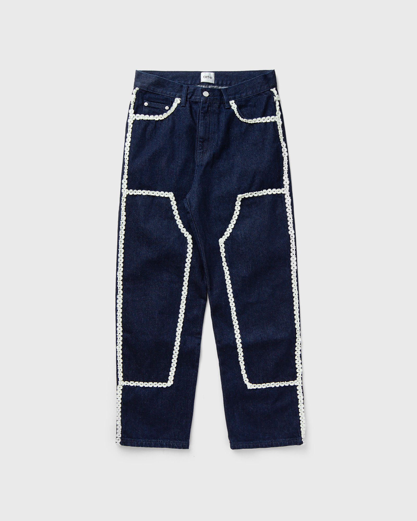 Flower Trim Workwear Jeans