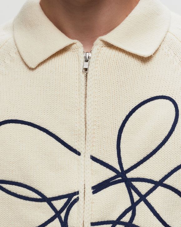 Cardigan Flower Round Knit