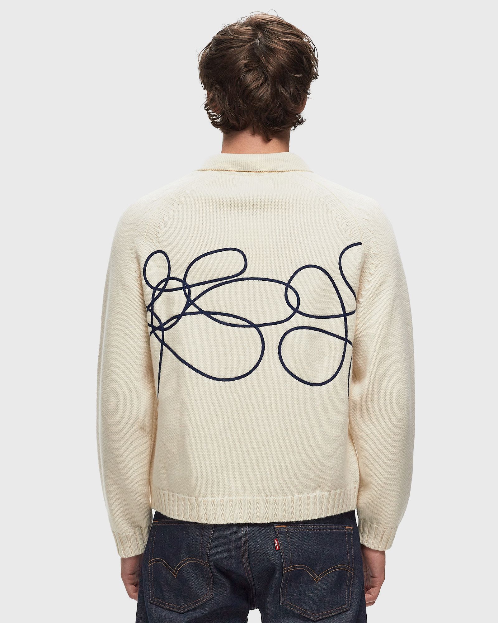 Cardigan Flower Round Knit