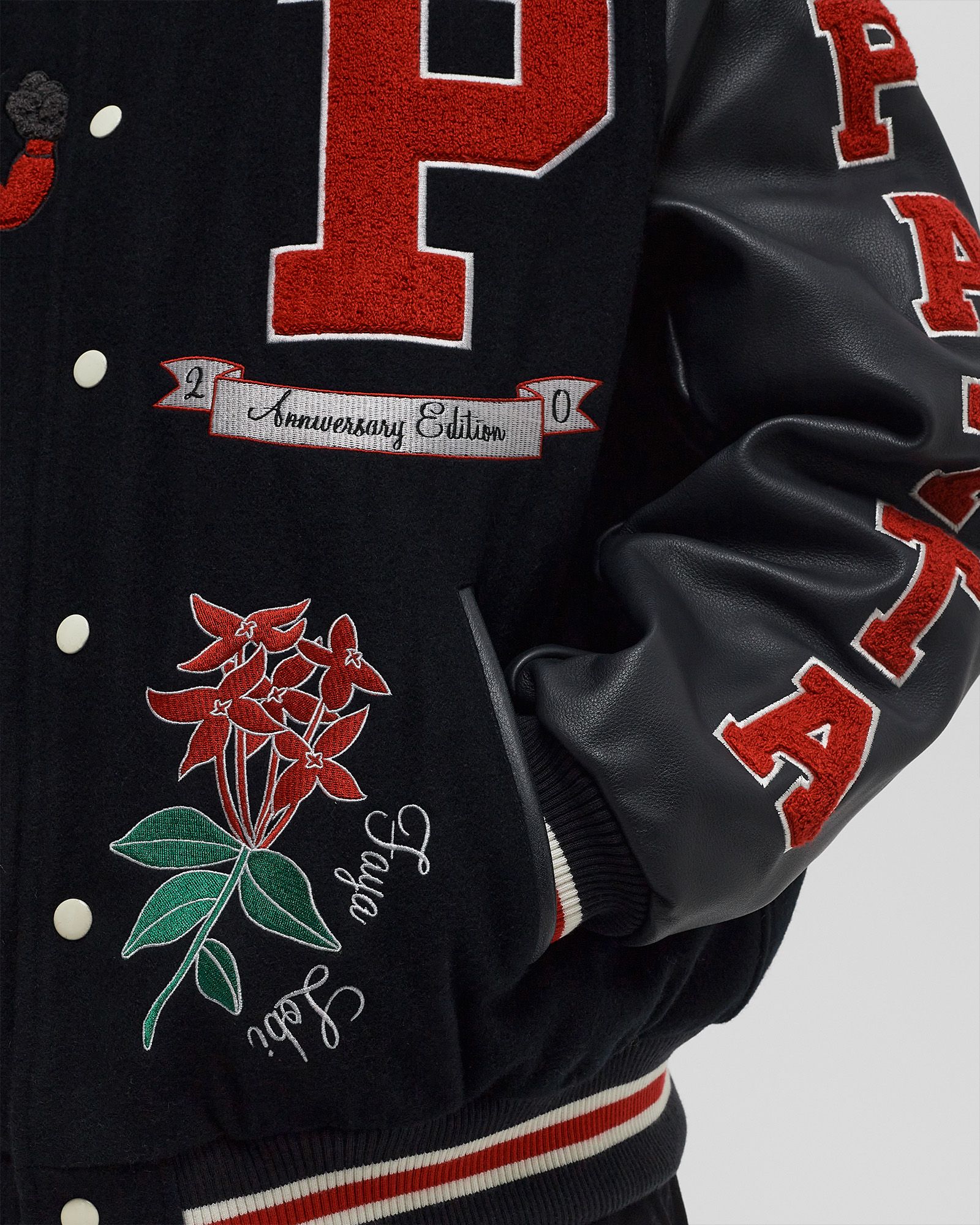 PATTA Patta 20th Anniversary Varsity Jacket Black | BSTN Store