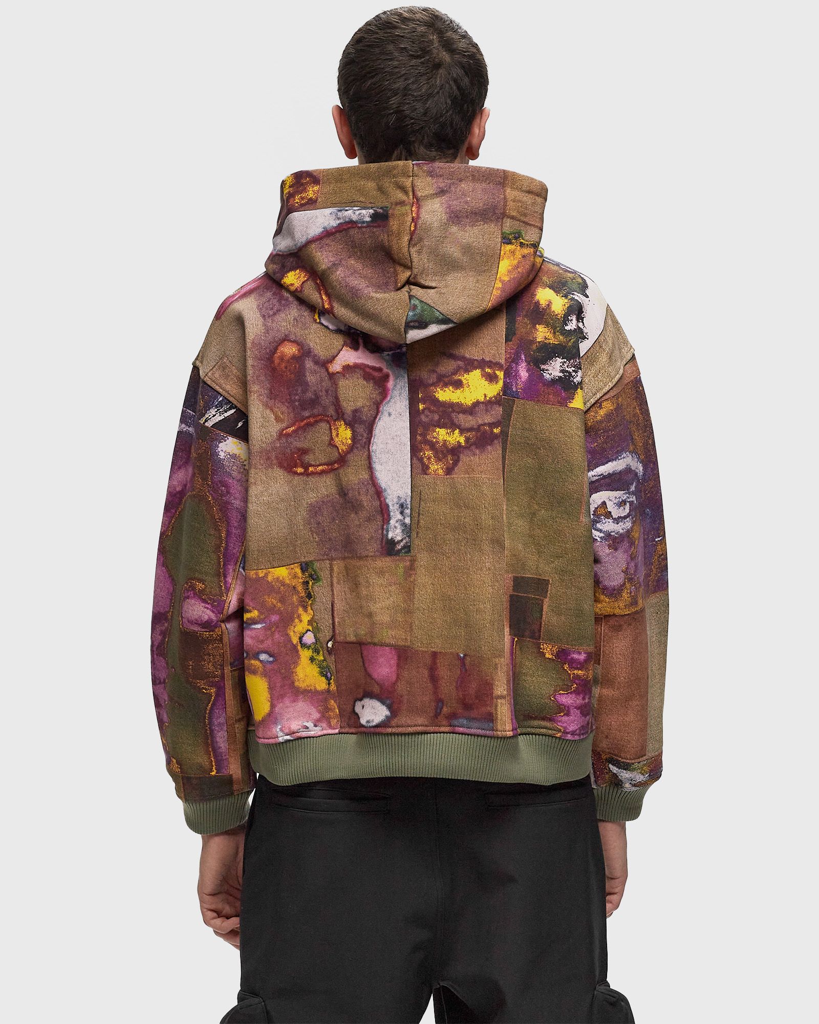 Face Collage Heavyweight Zip Up Hoodie