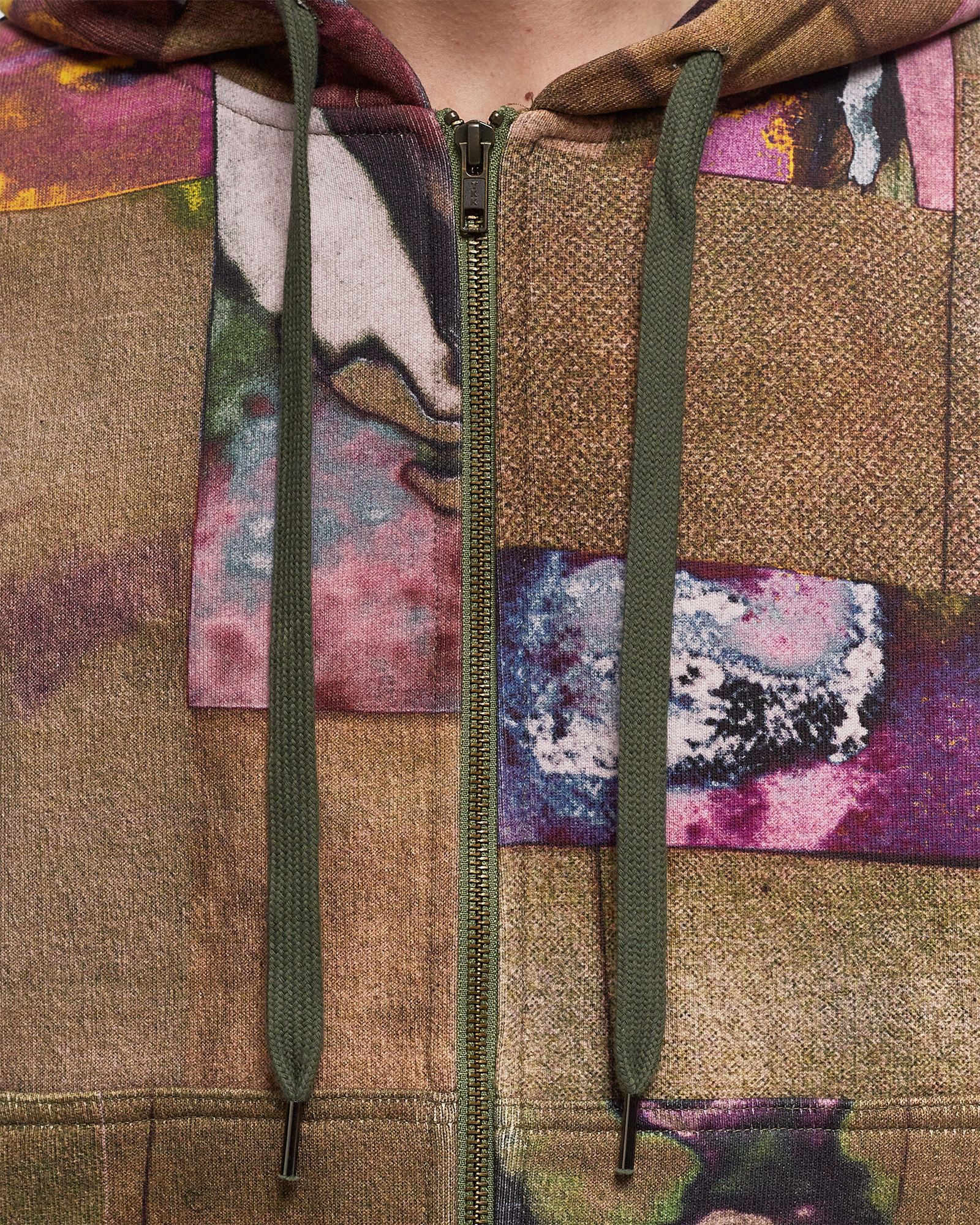 Face Collage Heavyweight Zip Up Hoodie