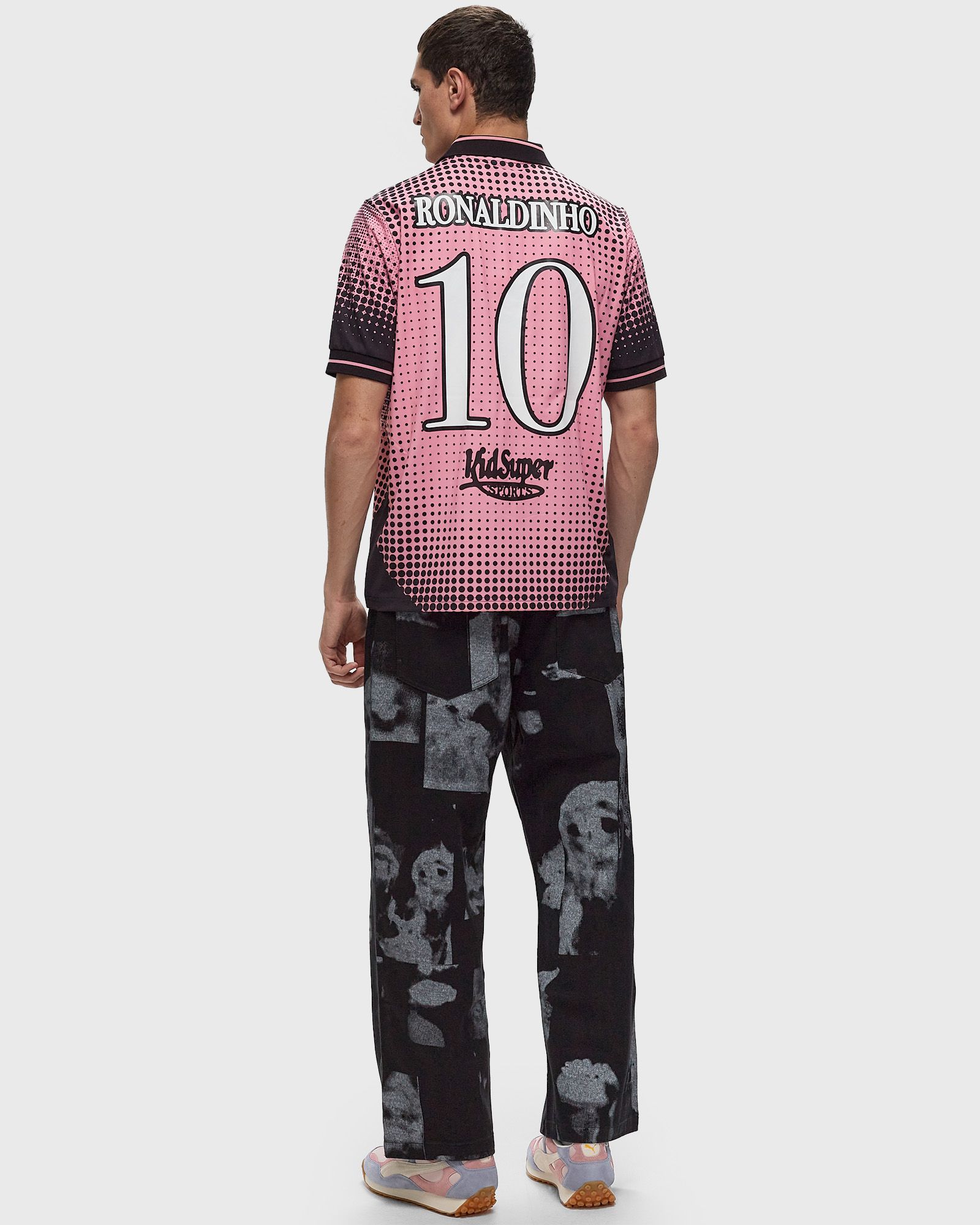 ウェア KIDSUPER X RONALDINHO SOCCER JERSEY Ronaldinho x KidSuper Soccer Jersey [Black]