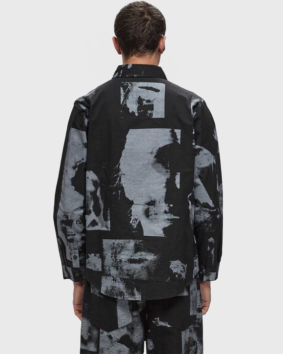 Collage Faces Button Up Shirt