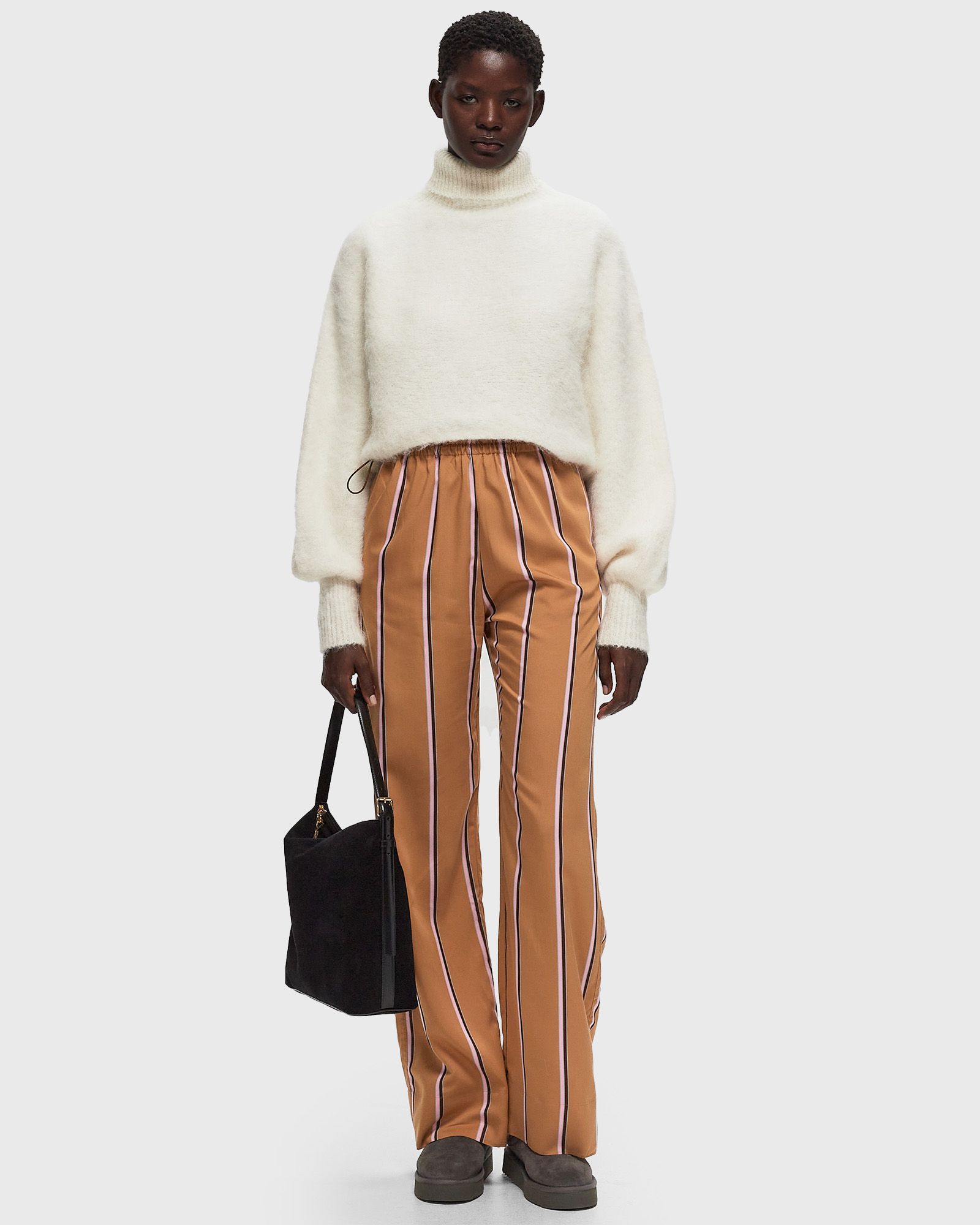 Gathered Long Pants