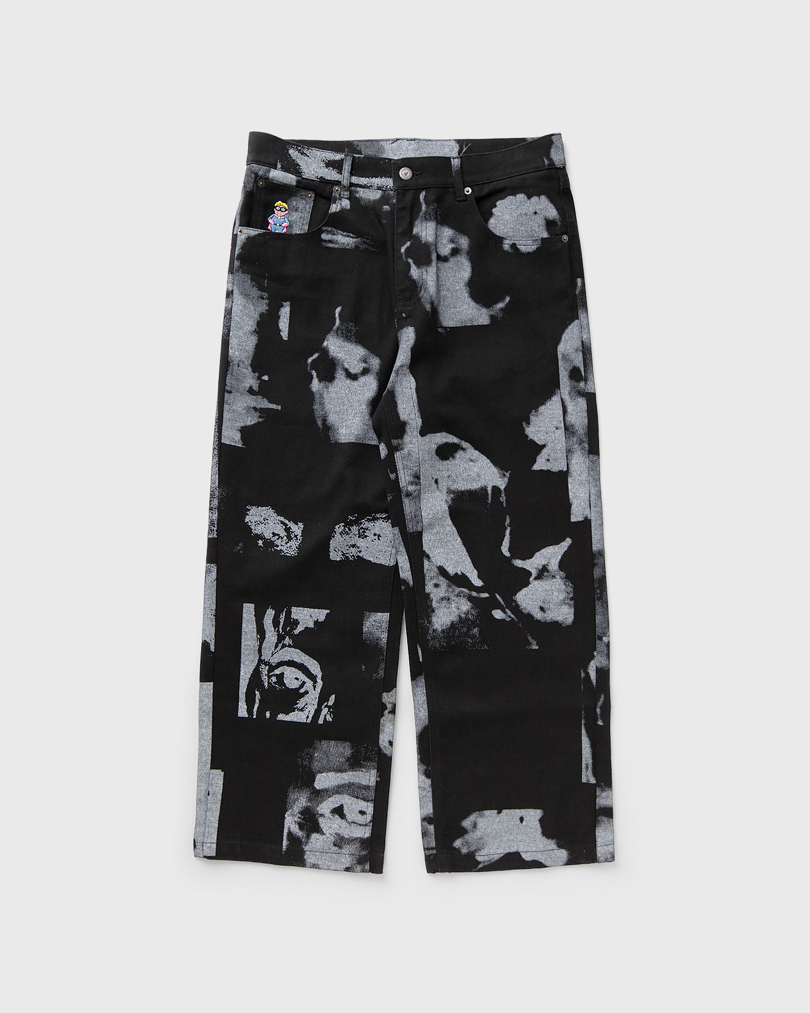 Faces Collage Twill Pants