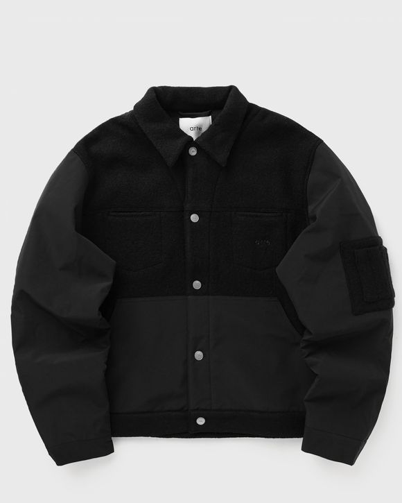 Nylon/wool combo jacket